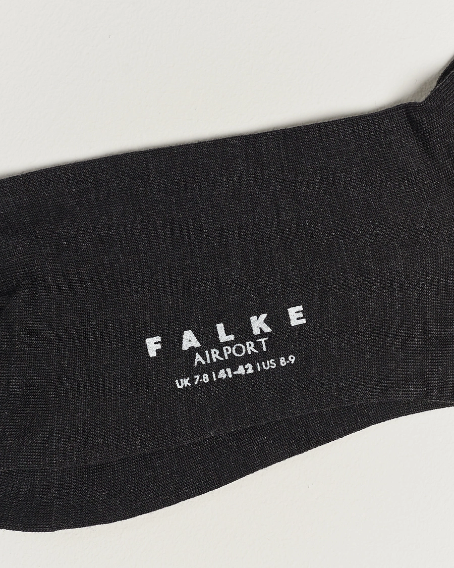 Homme | Chaussettes Quotidiennes | Falke | 10-Pack Airport Socks Anthracite Melange