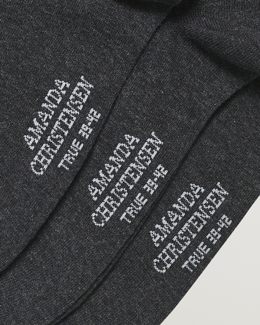 Homme | Sous-Vêtements Et Chaussettes | Amanda Christensen | 6-Pack True Cotton Socks Antrachite Melange