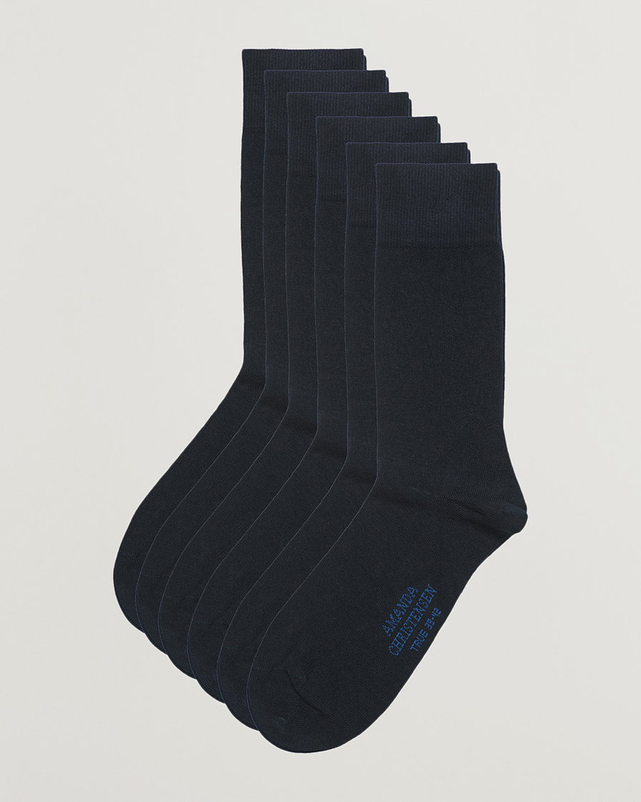 Homme | Sous-Vêtements Et Chaussettes | Amanda Christensen | 6-Pack True Cotton Socks Dark Navy