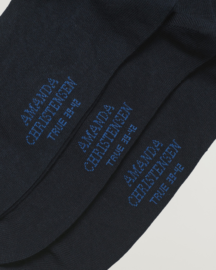Homme | Sous-Vêtements Et Chaussettes | Amanda Christensen | 9-Pack True Cotton Socks Dark Navy