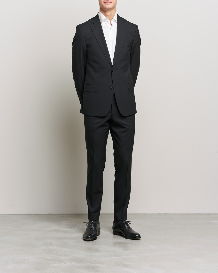 Homme | Costumes deux-pièces | Oscar Jacobson | Edmund Wool Suit Black