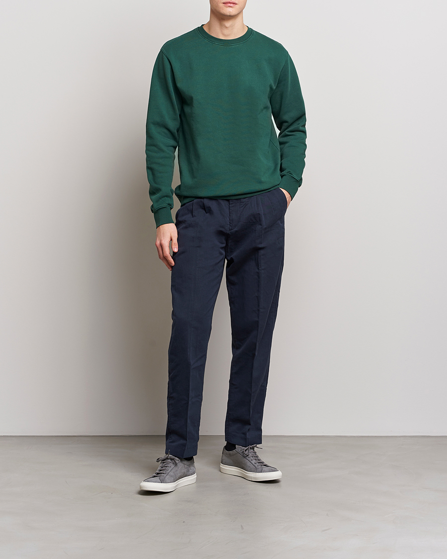 Homme | Pulls Et Tricots | Colorful Standard | 2-Pack Classic Organic Crew Neck Sweat Navy Blue/Emerald Green
