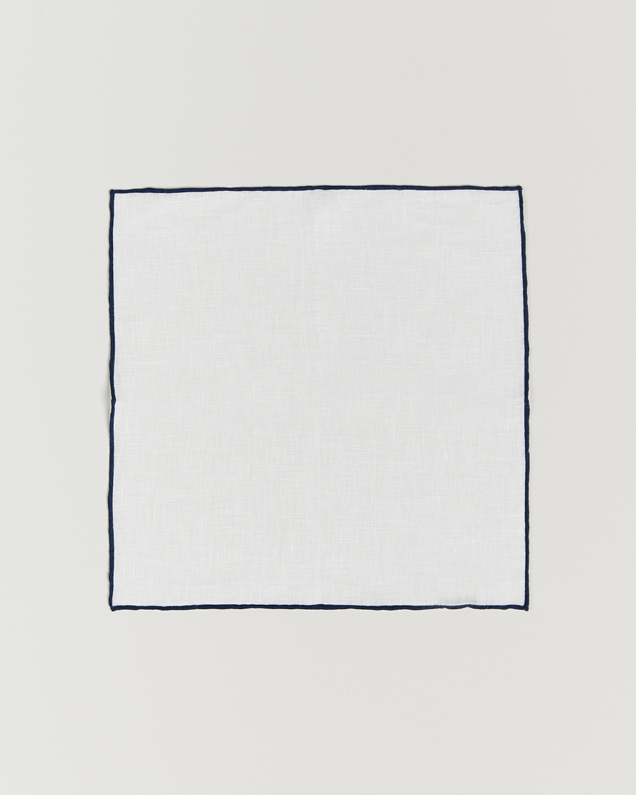 Homme | Cravates | Amanda Christensen | Set Tie & Pocket Square Navy/White
