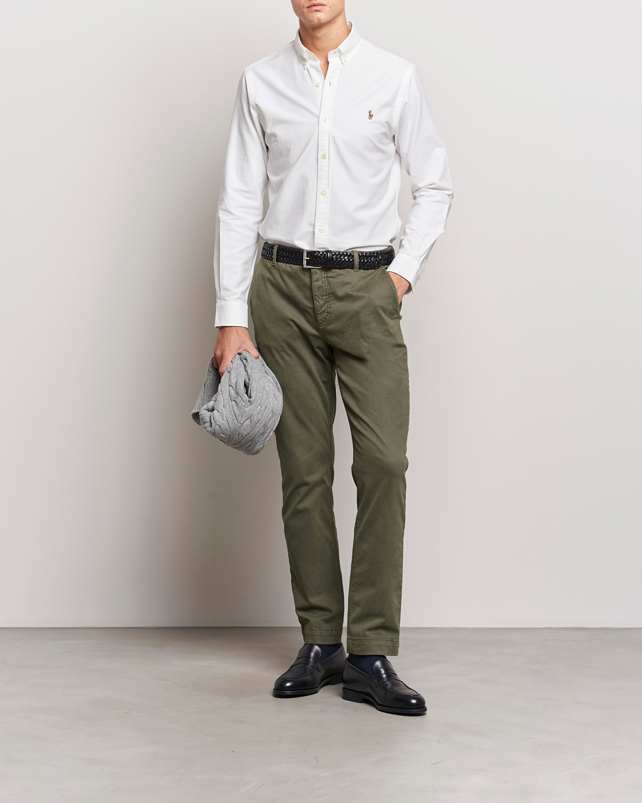 Homme | Chemises | Polo Ralph Lauren | 2-Pack Slim Fit Shirt Oxford White/Stripes Blue