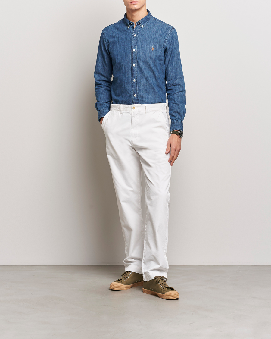 Homme | Chemises | Polo Ralph Lauren | 2-Pack Slim Fit Denim Shirt Washed/Dark Wash