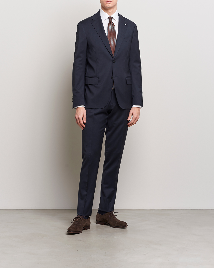 Homme |  | Lardini | Wool Suit Navy