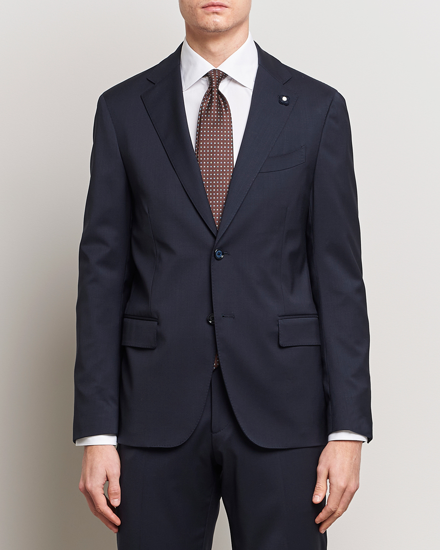 Homme | Costumes | Lardini | Wool Suit Navy