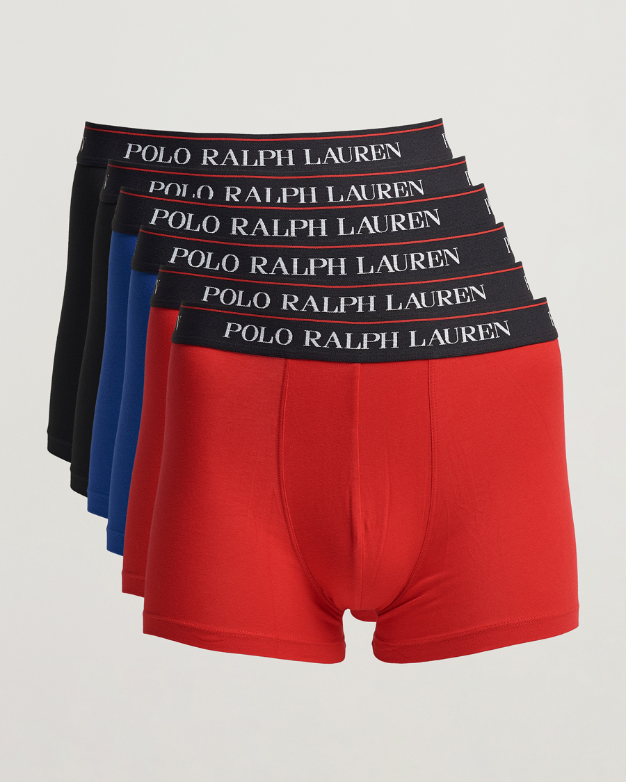 Homme | Sous-Vêtements Et Chaussettes | Polo Ralph Lauren | 6-pack Trunk Sapphire/Red/Black