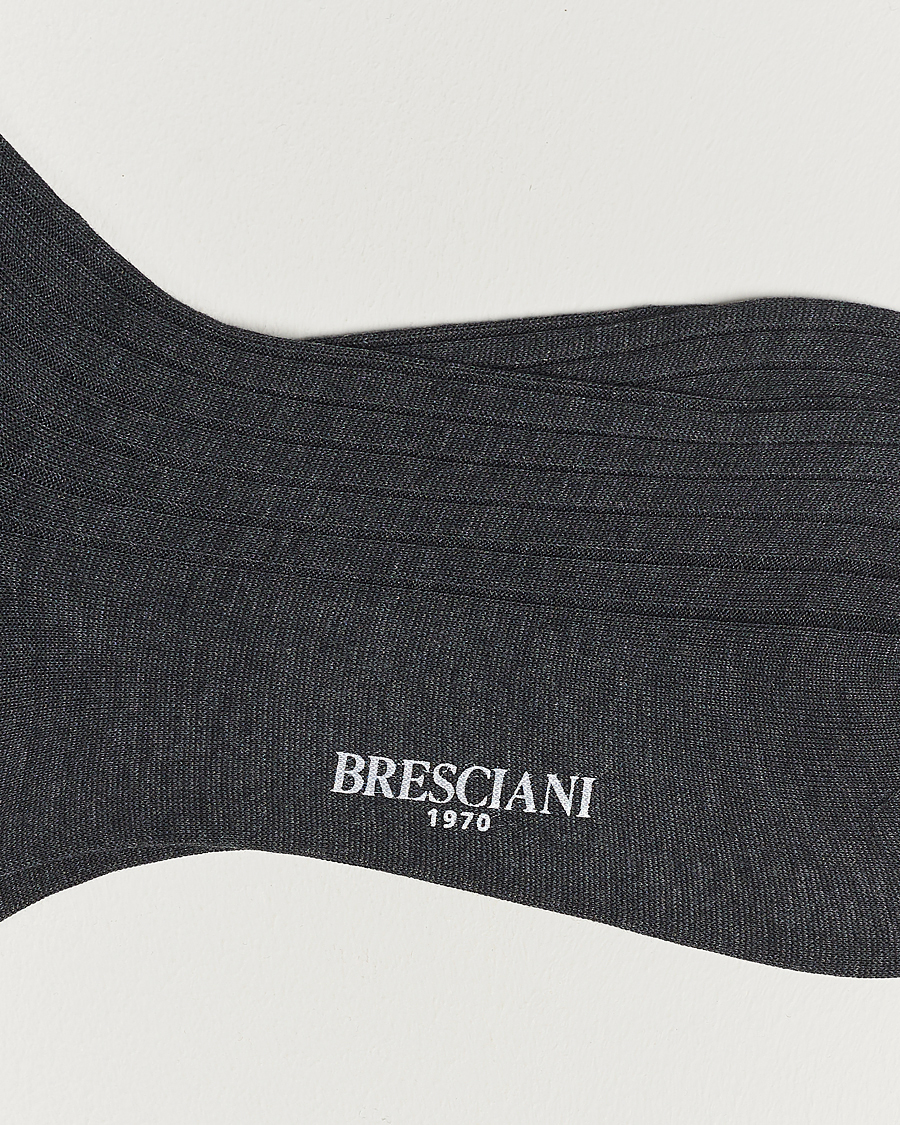 Homme | Sous-Vêtements Et Chaussettes | Bresciani | 3-pack Cotton Ribbed Short Socks Grey Melange