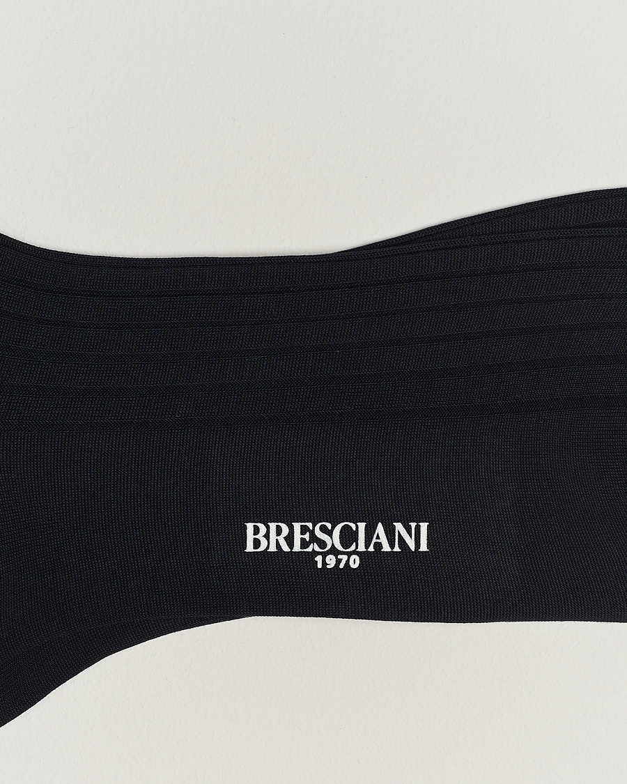 Homme | Sous-Vêtements Et Chaussettes | Bresciani | 3-pack Cotton Ribbed Short Socks Navy