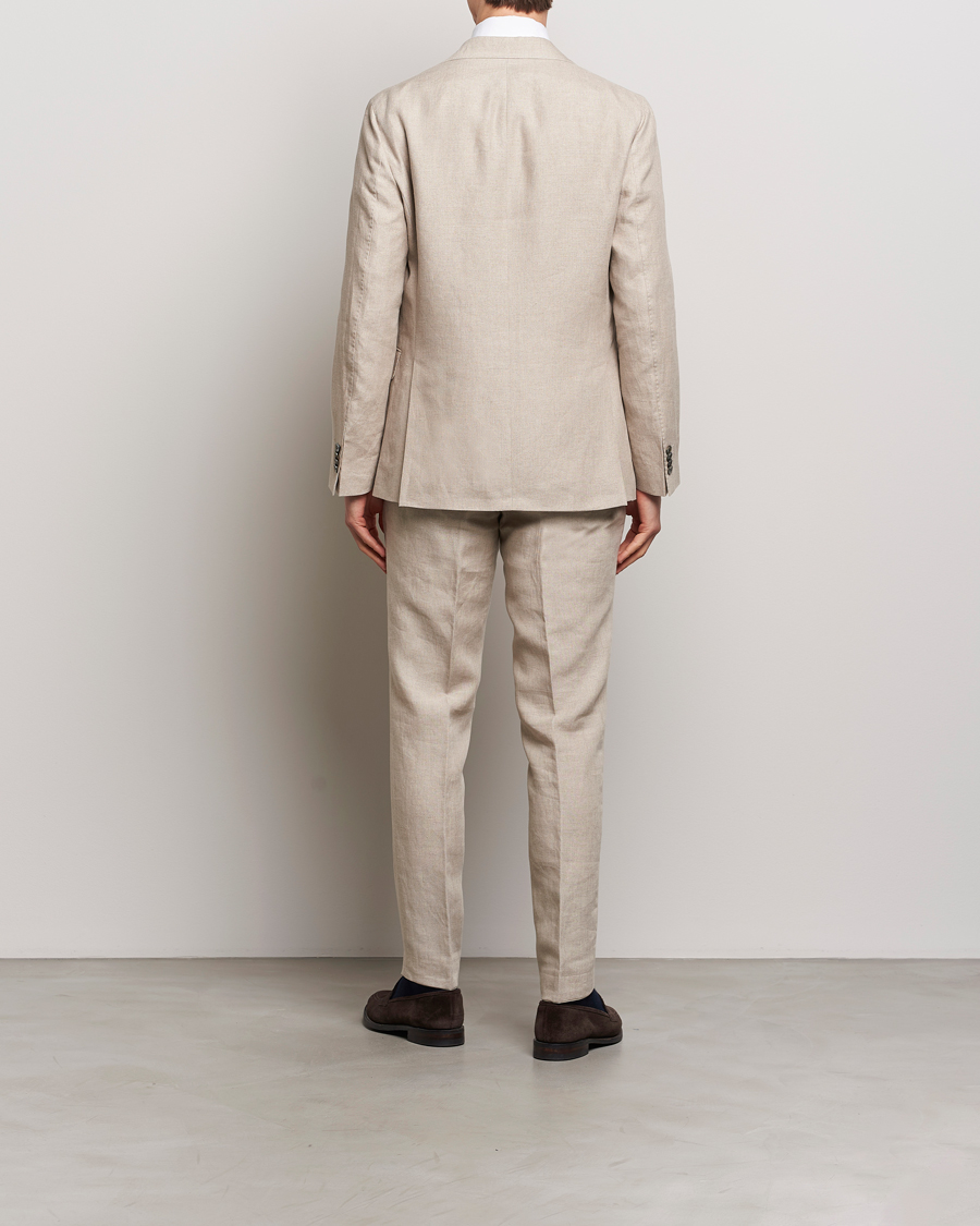 Homme | Costumes deux-pièces | Oscar Jacobson | Fogerty Linen Suit Beige