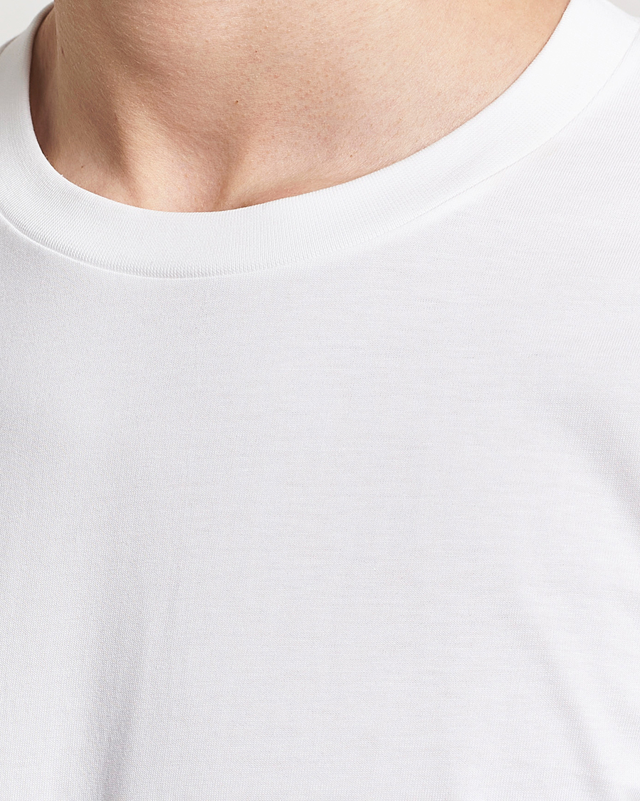 Homme | T-shirts | Bread & Boxers | 2-pack Long Sleeve T-Shirts White/Black