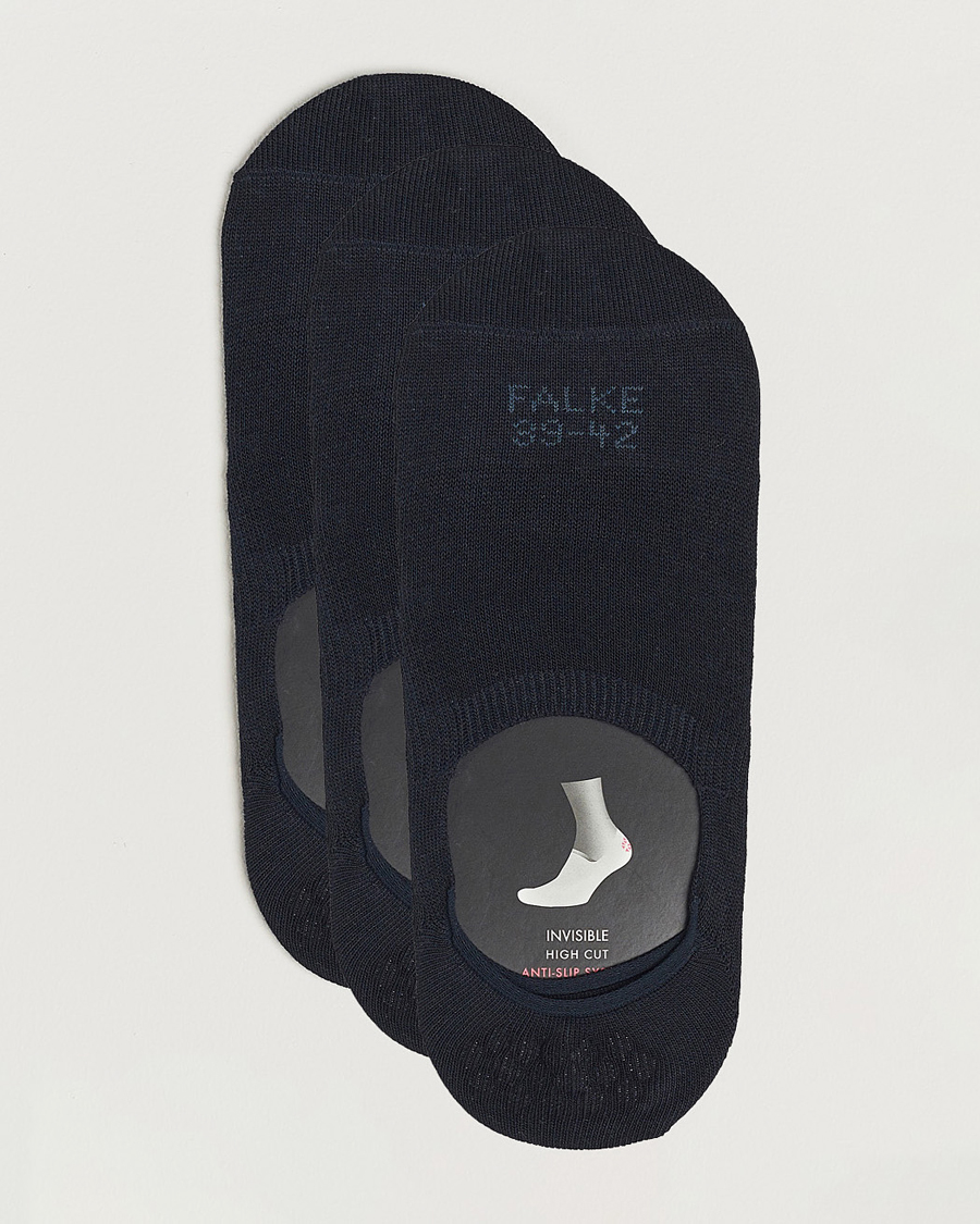 Homme | Sous-Vêtements Et Chaussettes | Falke | 3-pack Casual High Cut Sneaker Socks Dark Navy