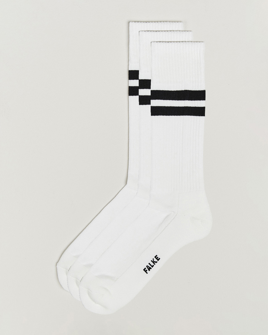 Homme | Sous-Vêtements Et Chaussettes | Falke | 3-pack Dynamic Tennis Socks White/Black