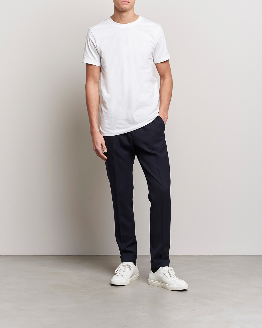 Homme | T-shirts | Bread & Boxers | 3-pack Crew Neck Regular T-Shirt White