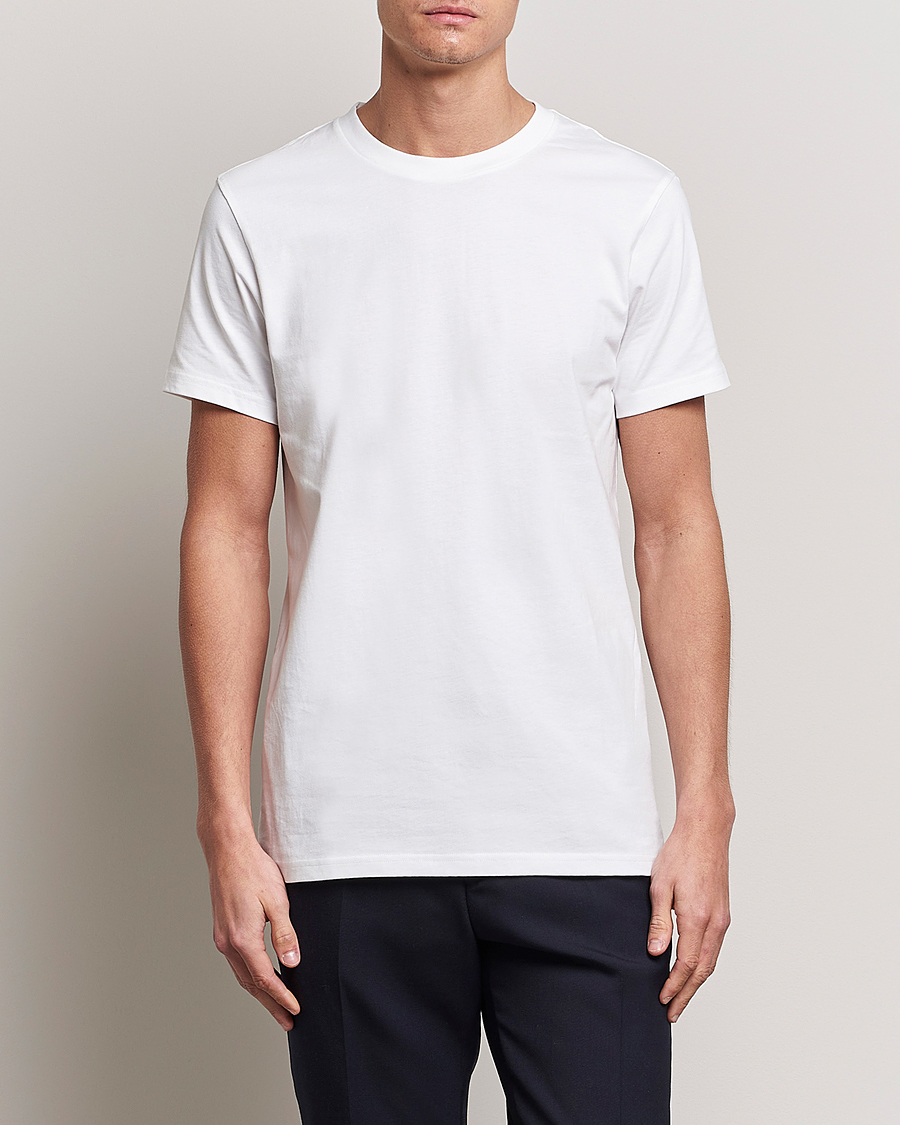 Homme | T-shirts | Bread & Boxers | 3-pack Crew Neck Regular T-Shirt White