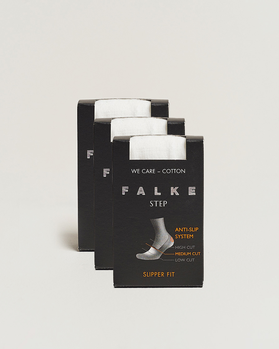 Homme | Sous-Vêtements Et Chaussettes | Falke | 3-pack Step In Box Loafer Socks White