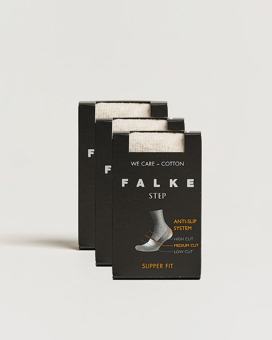 Homme | Sous-Vêtements Et Chaussettes | Falke | 3-pack Step In Box Loafer Socks Nature