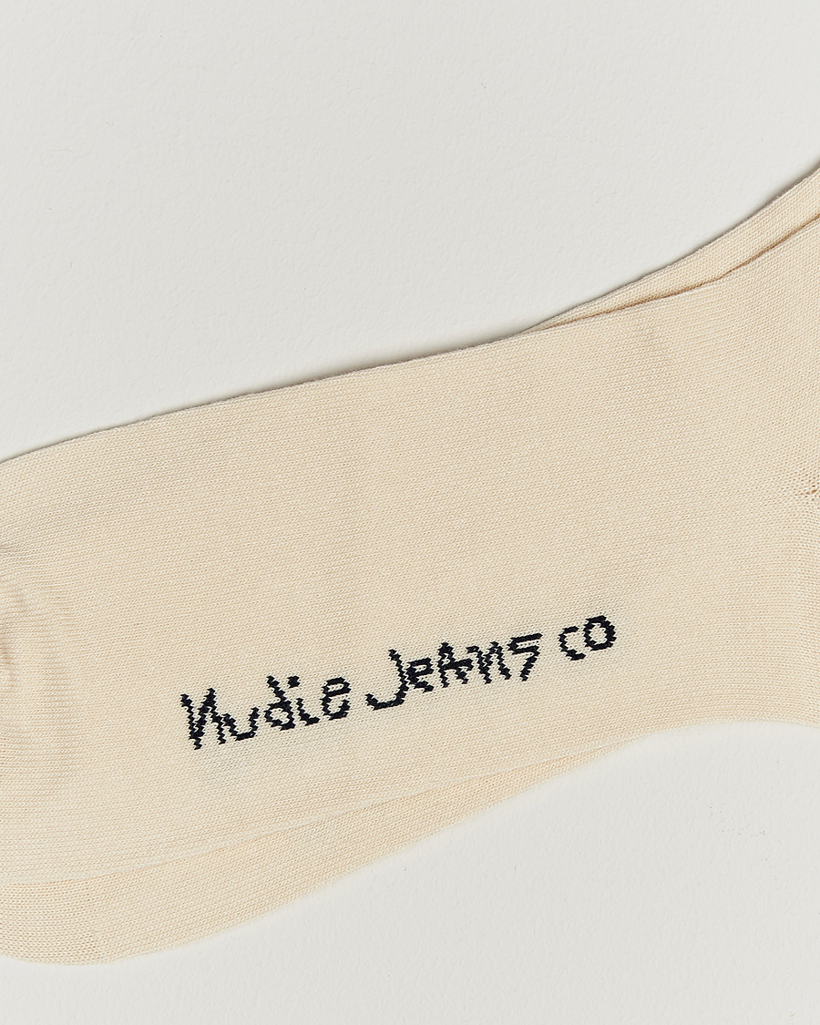 Homme | Sous-Vêtements Et Chaussettes | Nudie Jeans | 3-pack Amundsson Tennis Socks Off White/Navy