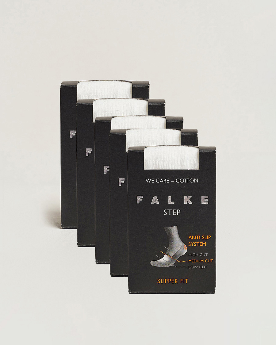 Homme | Sous-Vêtements Et Chaussettes | Falke | 5-pack Step In Box Loafer Socks White