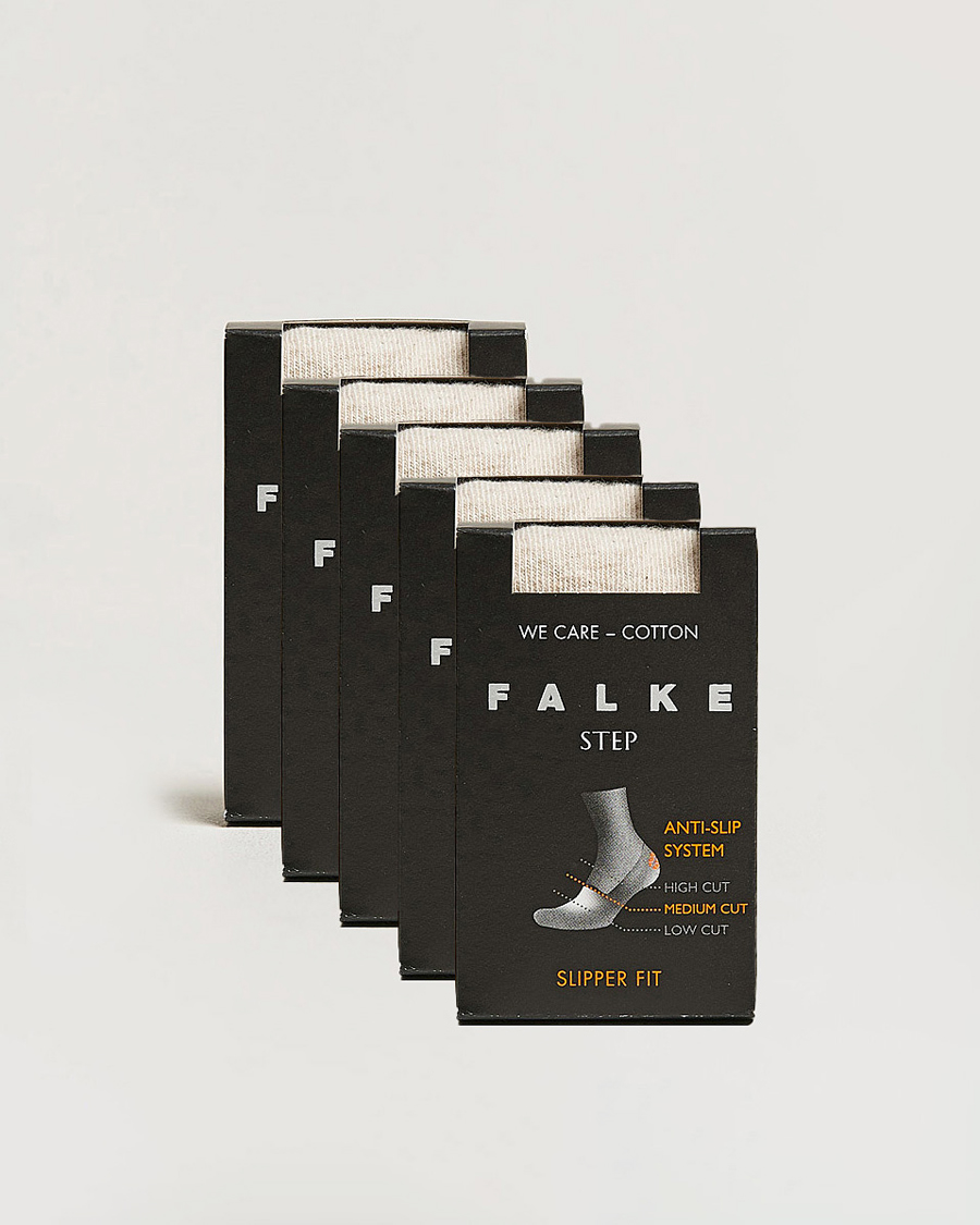 Homme | Sous-Vêtements Et Chaussettes | Falke | 5-pack Step In Box Loafer Socks Nature