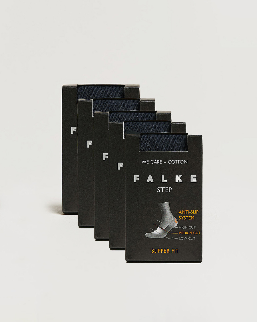 Homme | Sous-Vêtements Et Chaussettes | Falke | 5-pack Step In Box Loafer Socks Navy