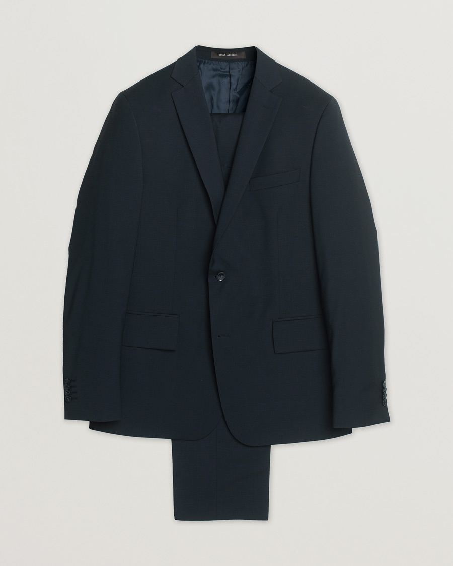 Homme | Oscar Jacobson Floyd/Dave Wool Suit Navy 52 | Pre-owned | Oscar Jacobson Floyd/Dave Wool Suit Navy 52