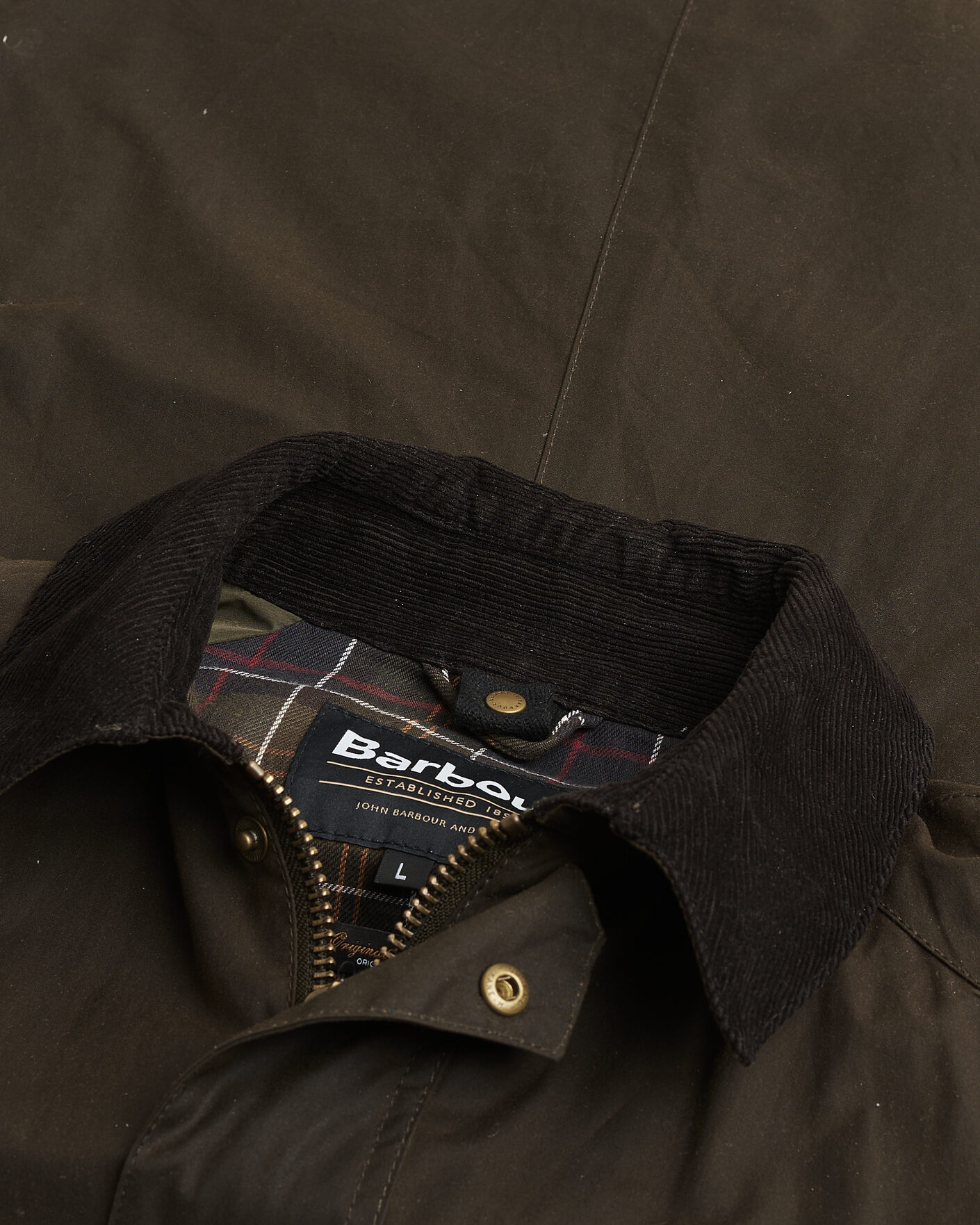 Homme | Pre-owned Manteaux Et Vestes | Pre-owned | Barbour Lifestyle Ashby Wax Jacket Olive L