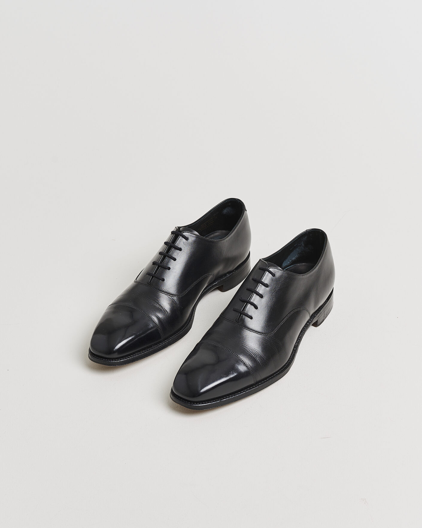Homme | Pre-owned Chaussures cousues trépointe | Pre-owned | Loake 1880 Rothschild Oxford Black Calf UK11 - EU45