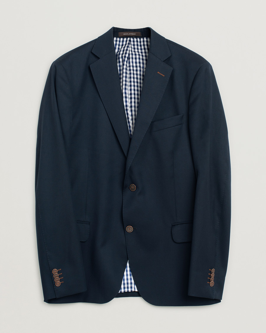 Homme | Oscar Jacobson Edmund Club Blazer Navy | Pre-owned | Oscar Jacobson Edmund Club Blazer Navy