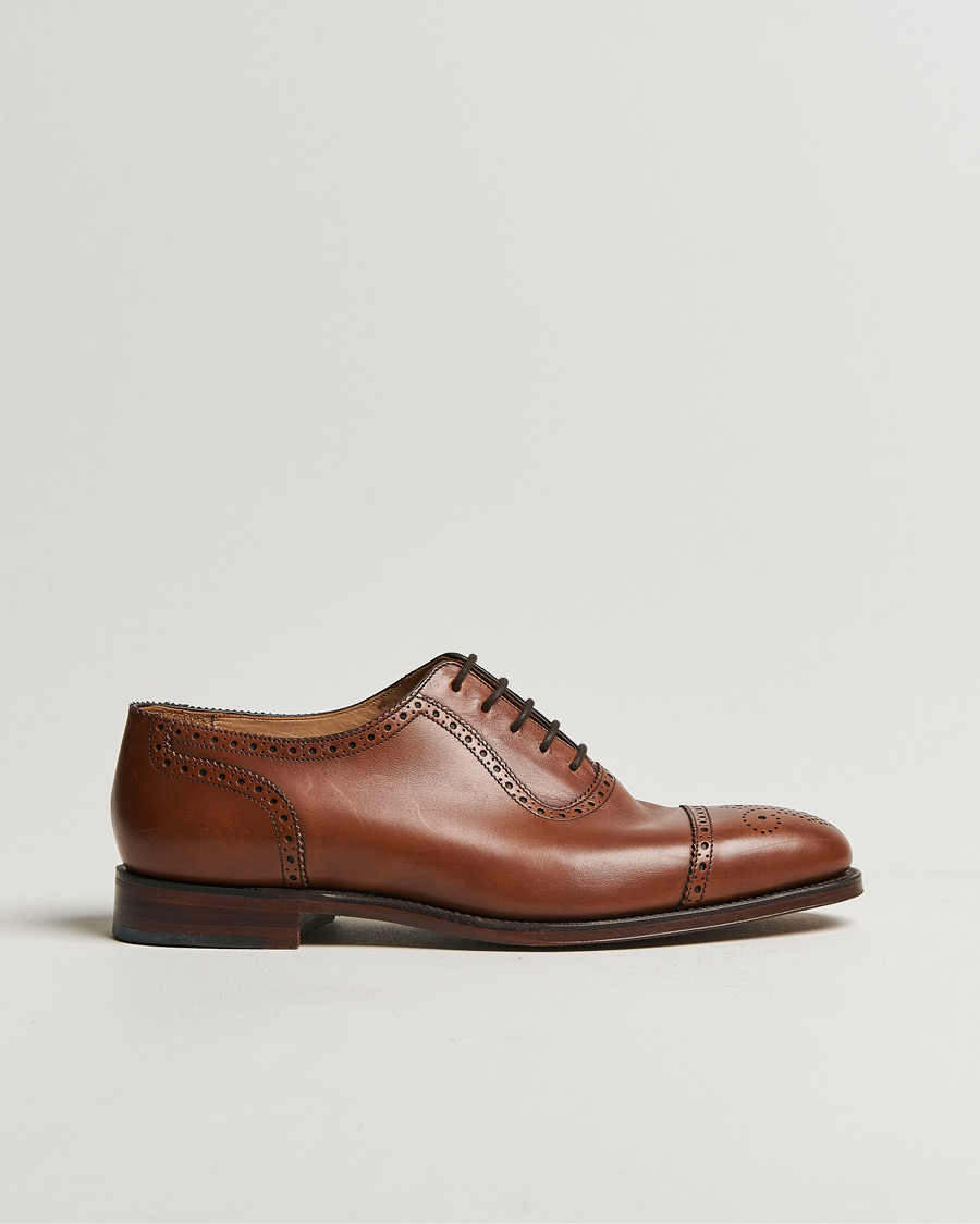 Homme | Loake 1880 Strand Brogue Mahogany Burnished Calf | Pre-owned | Loake 1880 Strand Brogue Mahogany Burnished Calf