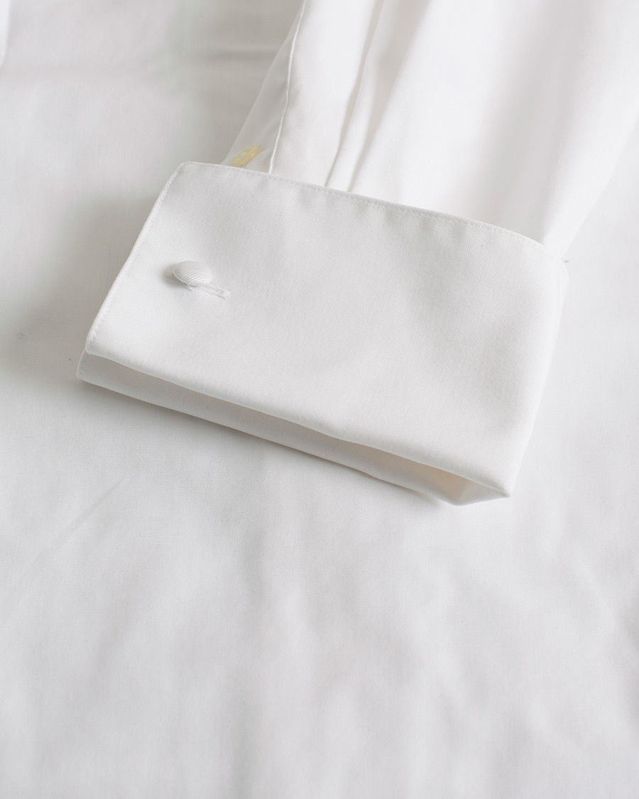 Homme | Chemises | Pre-owned | Eton Slim Fit Tuxedo Shirt Black Ribbon White