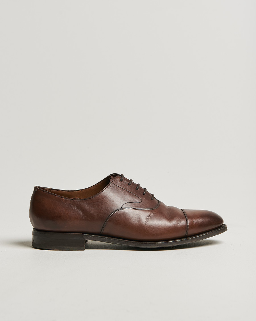 Homme | Edward Green Chelsea Oxford Dark Oak Calf | Pre-owned | Edward Green Chelsea Oxford Dark Oak Calf