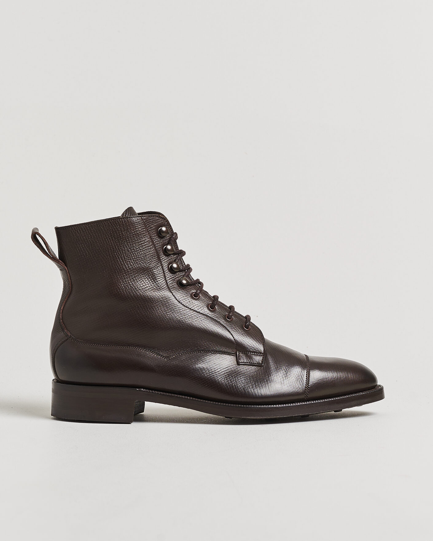 Homme | Pre-owned Chaussures cousues trépointe | Pre-owned | Edward Green Galway Grained Boot Dark Brown Utah Calf UK10,5 - EU45