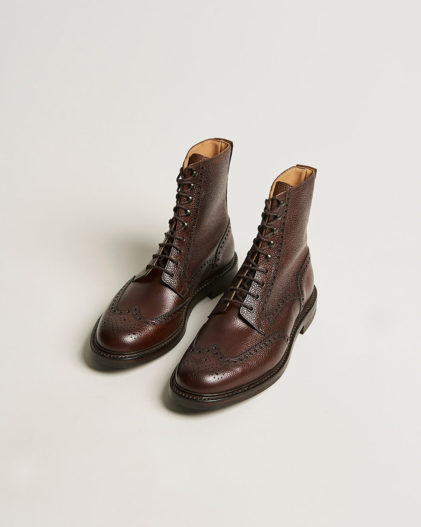 Homme | Pre-owned Chaussures cousues trépointe | Pre-owned | Crockett & Jones Islay Boot Dark Brown Grained Calf UK10 - EU44