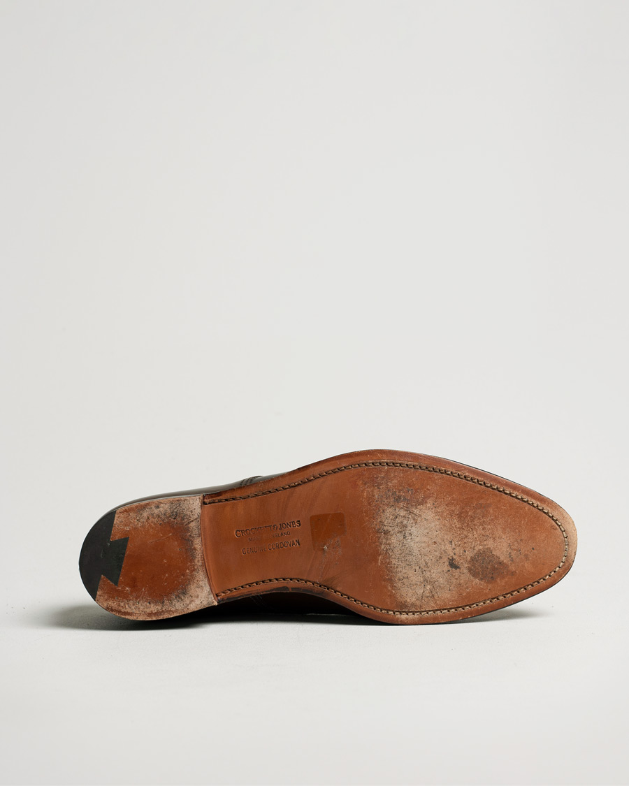 Homme | Crockett & Jones Bradford Derby Dark Brown Cordovan | Pre-owned | Crockett & Jones Bradford Derby Dark Brown Cordovan