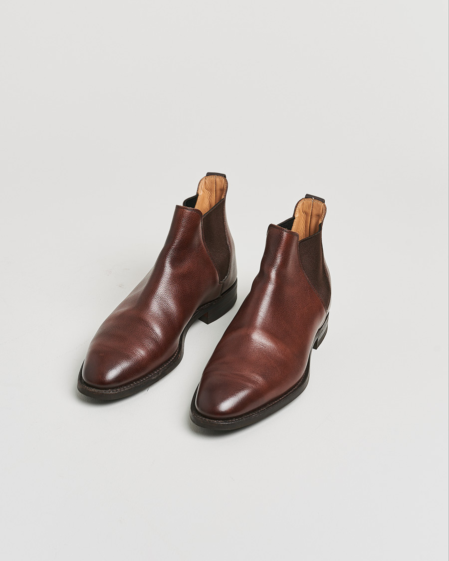 Homme | Crockett & Jones Chelsea 8 Boot Dark Brown Calf UK7 - EU41 | Pre-owned | Crockett & Jones Chelsea 8 Boot Dark Brown Calf UK7 - EU41