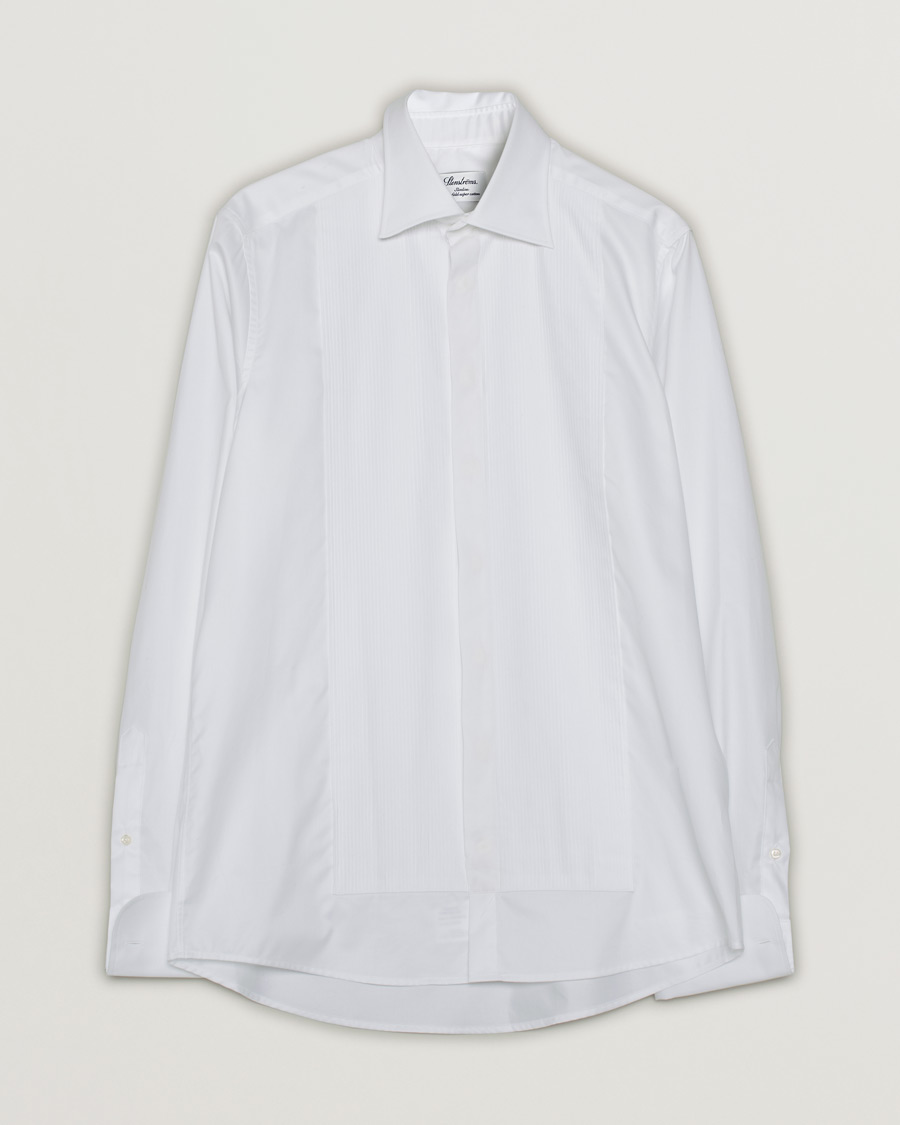 Homme | Stenströms Slimline Smoking Shirt White | Pre-owned | Stenströms Slimline Smoking Shirt White