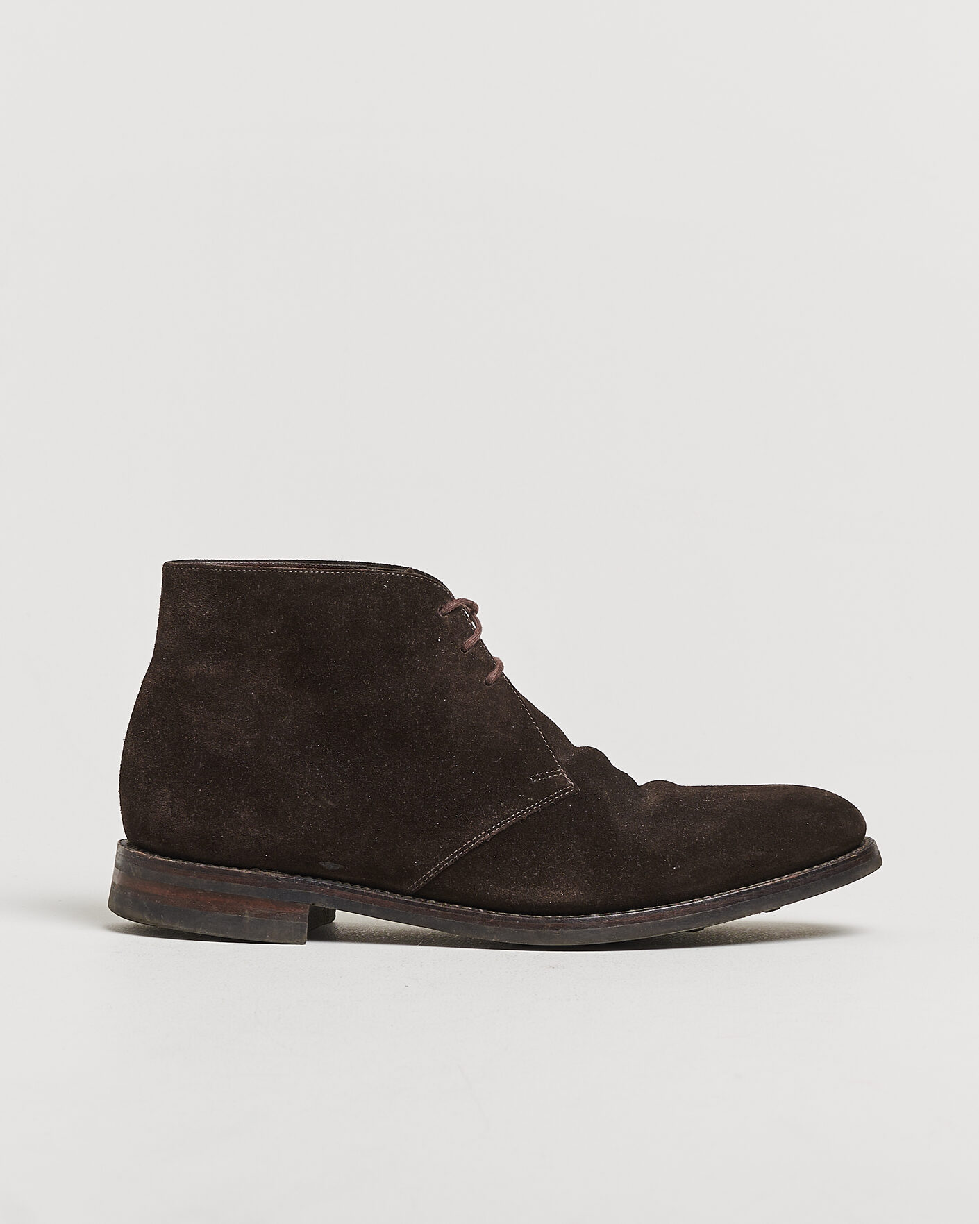 Homme | Pre-owned Chaussures cousues trépointe | Pre-owned | Loake 1880 Pimlico Chukka Boot Dark Brown Suede UK10 - EU44