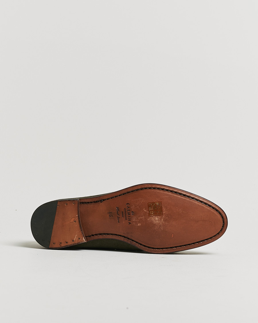 Homme | Pre-owned Chaussures cousues trépointe | Pre-owned | Carmina Unlined Tassel Loafers Grey Suede UK6 - EU39