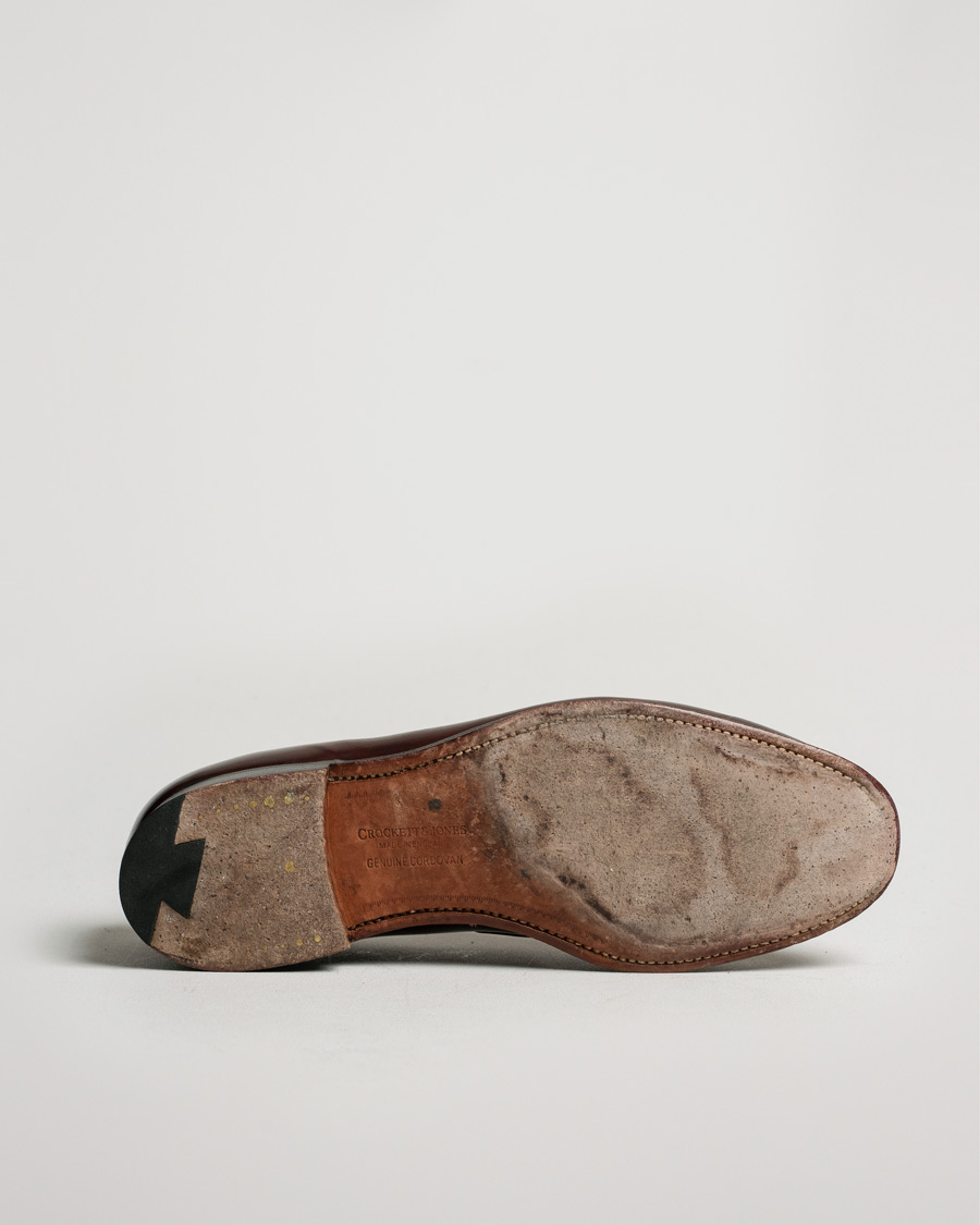 Homme | Crockett & Jones Cavendish Tassel Loafer Burgundy Cordovan | Pre-owned | Crockett & Jones Cavendish Tassel Loafer Burgundy Cordovan