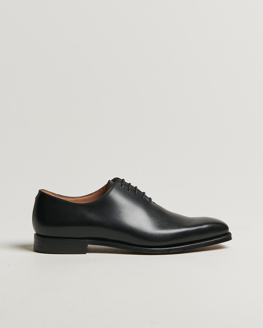 Homme | Crockett & Jones Alex Wholecut Oxford Black Calf | Pre-owned | Crockett & Jones Alex Wholecut Oxford Black Calf