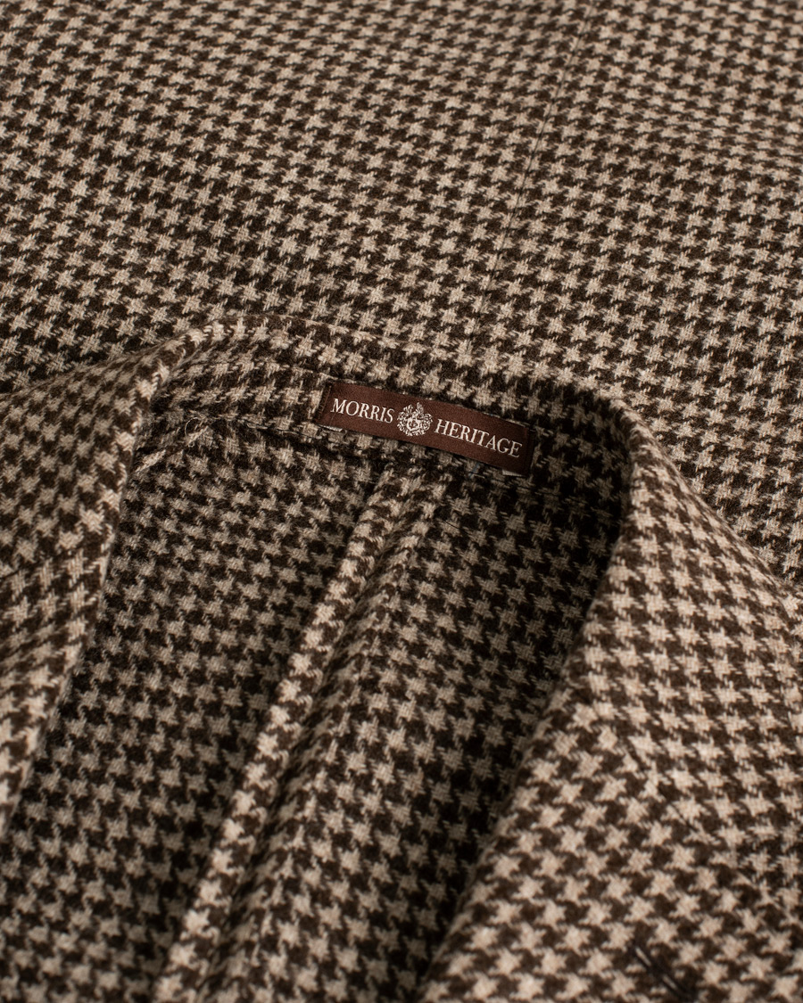 Homme | Blazers | Pre-owned | Morris Heritage Keith Dogtooth Blazer Brown 50