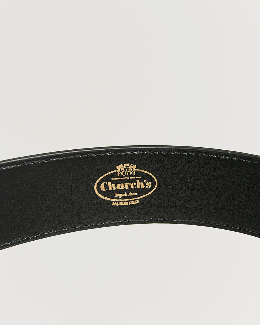 Homme | Pre-owned Accessoires | Pre-owned | Church's Polished Binder 3,5 cm Belt Black 95