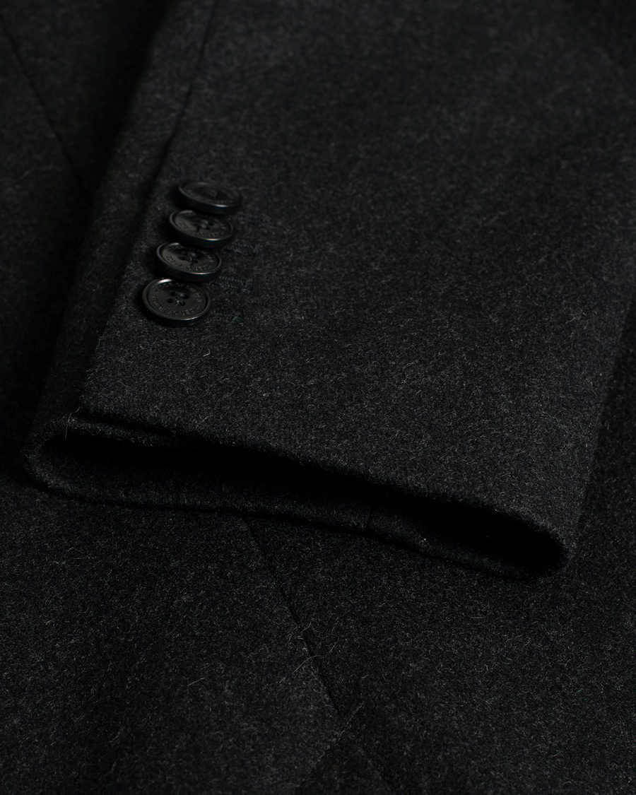 Homme | Tiger of Sweden Dempsey 18 Wool Coat Black Melange | Pre-owned | Tiger of Sweden Dempsey 18 Wool Coat Black Melange