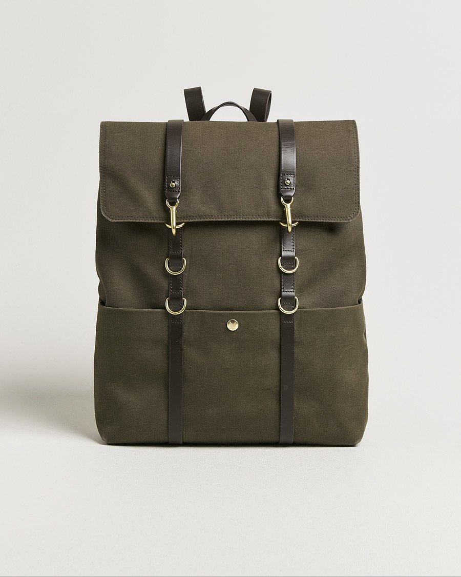 Homme | Pre-owned Accessoires | Pre-owned | Mismo M/S Nylon Backpack Army/Dark Brown