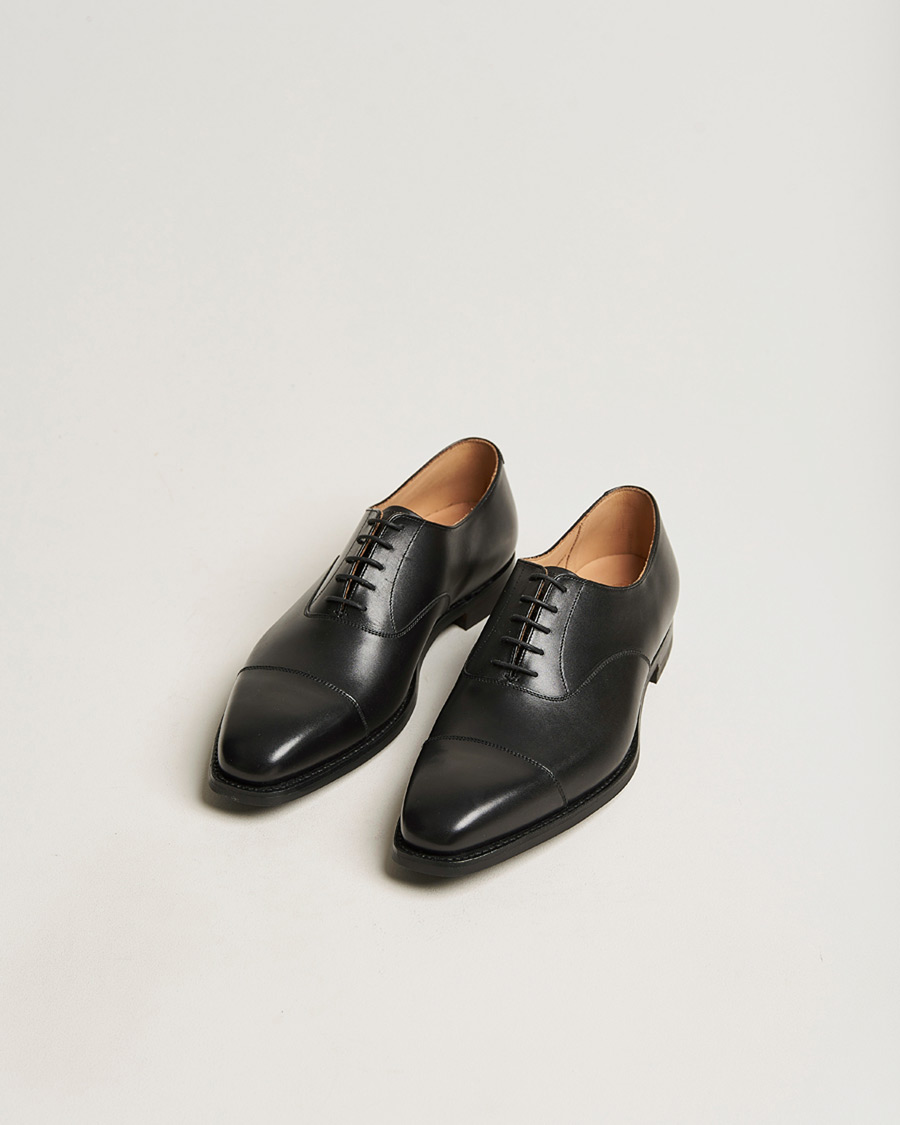 Homme | Pre-owned Chaussures cousues trépointe | Pre-owned | Crockett & Jones Hallam Oxford City Sole E Black Calf UK6 - EU40
