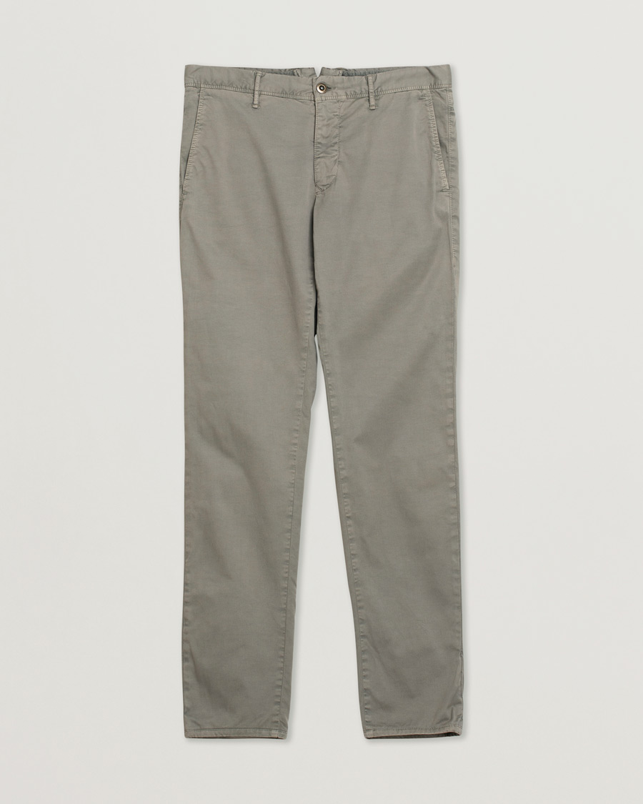 Homme | Incotex Slim Fit Stretch Slacks Grey W33 | Pre-owned | Incotex Slim Fit Stretch Slacks Grey W33