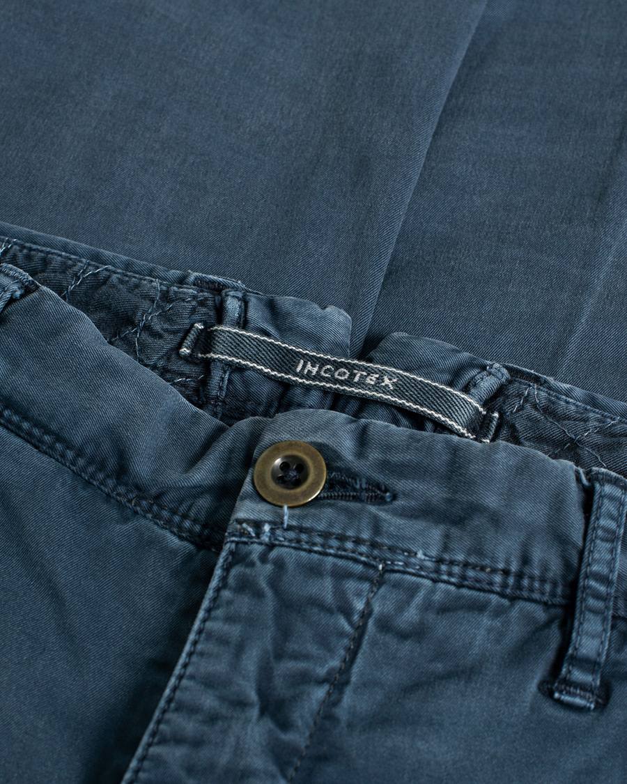 Homme | Incotex Slim Fit Stretch Slacks Navy | Pre-owned | Incotex Slim Fit Stretch Slacks Navy