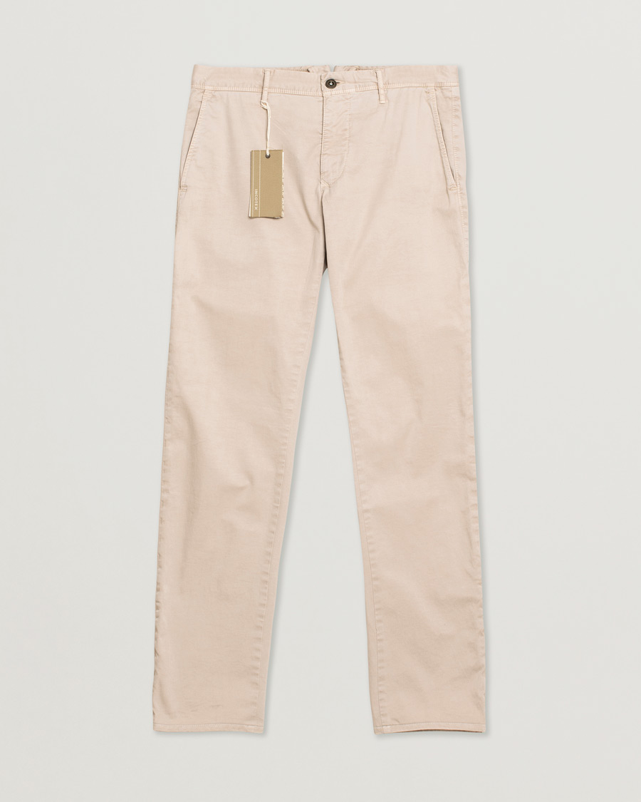 Homme | Incotex Slim Fit Stretch Slacks Sand W33 | Pre-owned | Incotex Slim Fit Stretch Slacks Sand W33